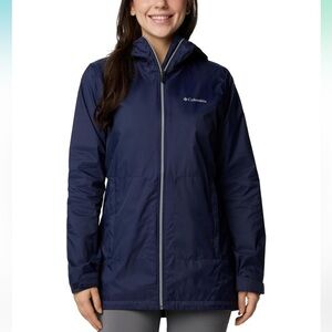 Columbia Women's Switchback Lined Long Jacket navy blue 2XL